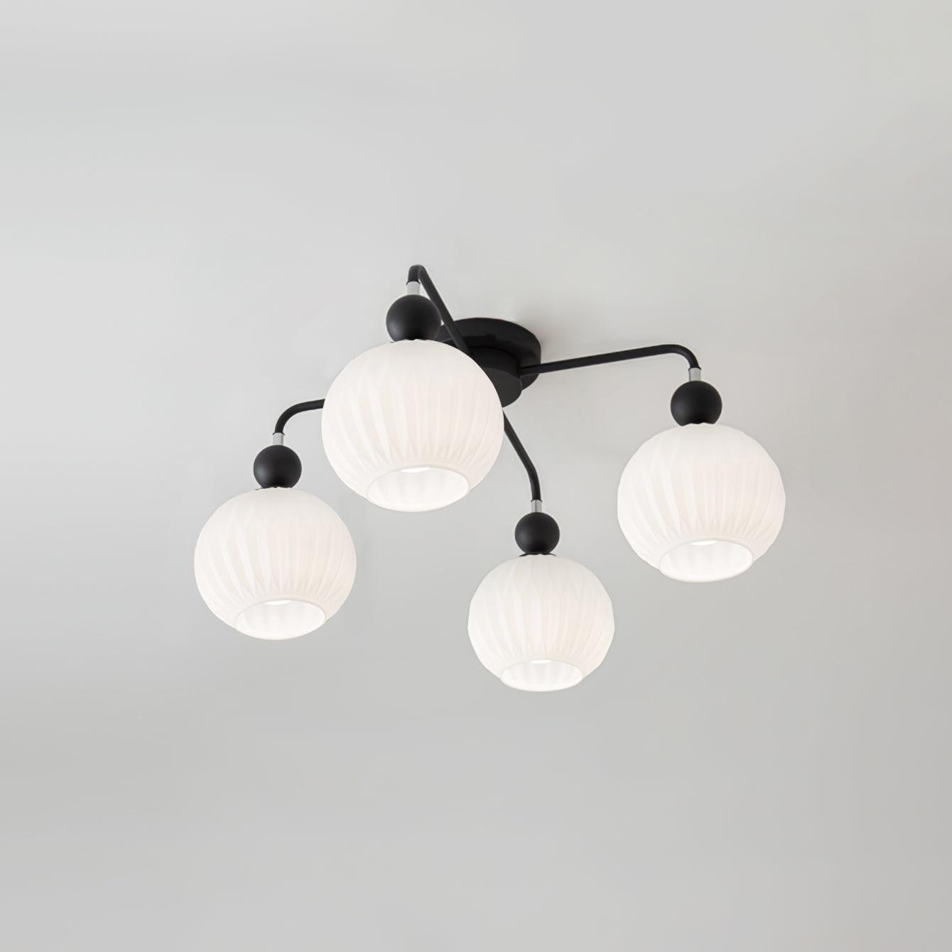 Tulip Plafonnier Blanc Fleur Verre Design - Neutralighting