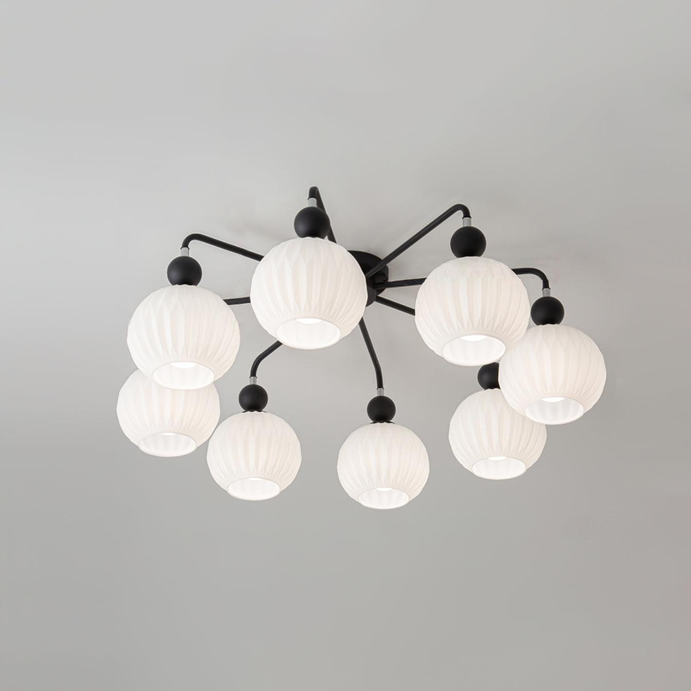 Tulip Plafonnier Blanc Fleur Verre Design - Neutralighting