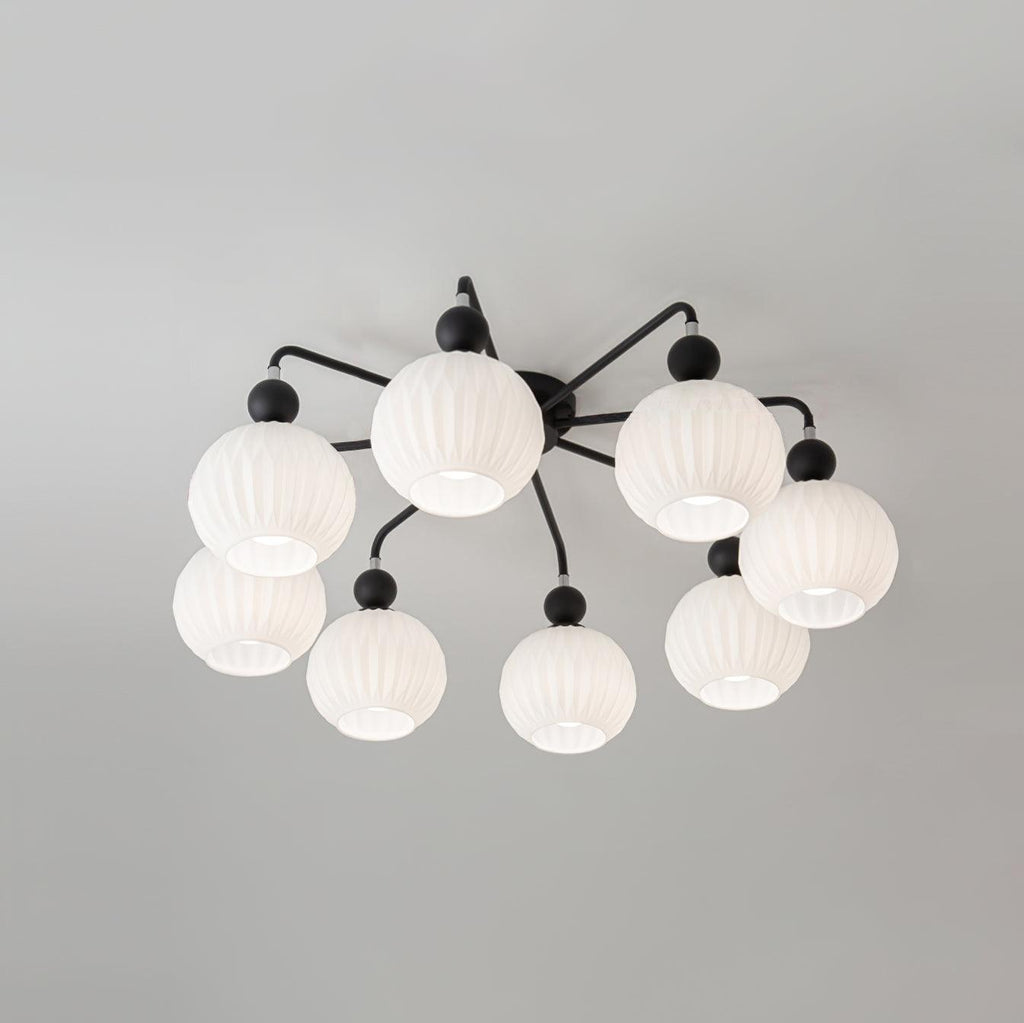 Tulip Plafonnier Blanc Fleur Verre Design - Neutralighting
