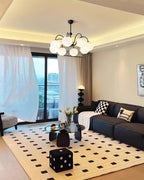 Lustra Chandelier Moderne à 8 Lumières en Verre Ridé Vert - Neutralighting
