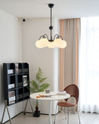 Lustra Chandelier Moderne à 8 Lumières en Verre Ridé Vert - Neutralighting