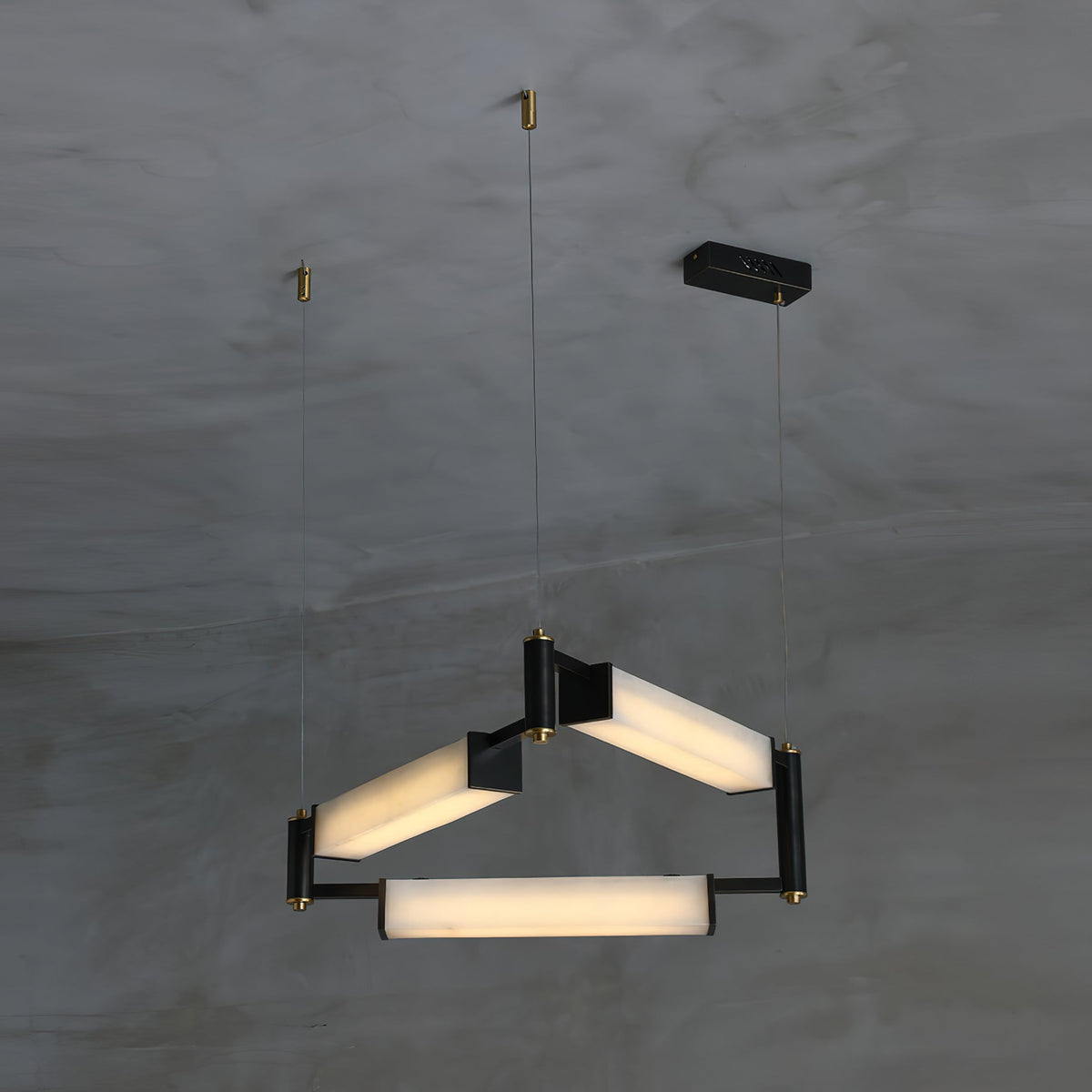 Arsorara Lustre Moderne Minimaliste Laiton Alabastre - Neutralighting