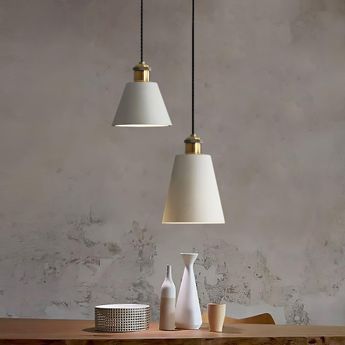 Trio Lampe Suspendue Industrielle en Résine - Neutralighting