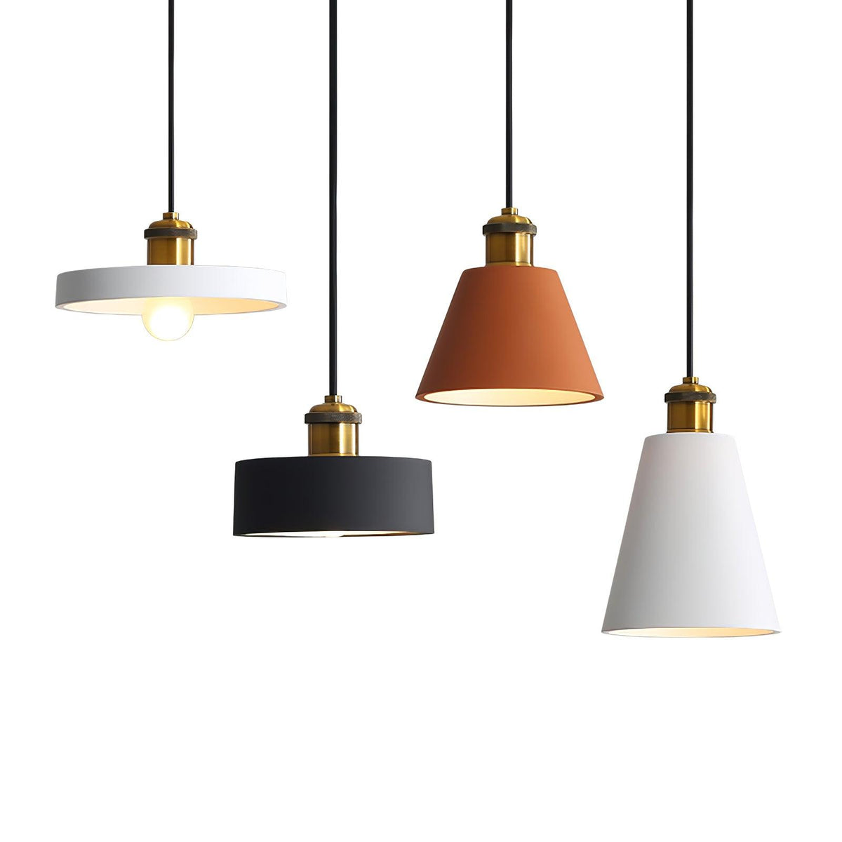 Trio Lampe Suspendue Industrielle en Résine - Neutralighting