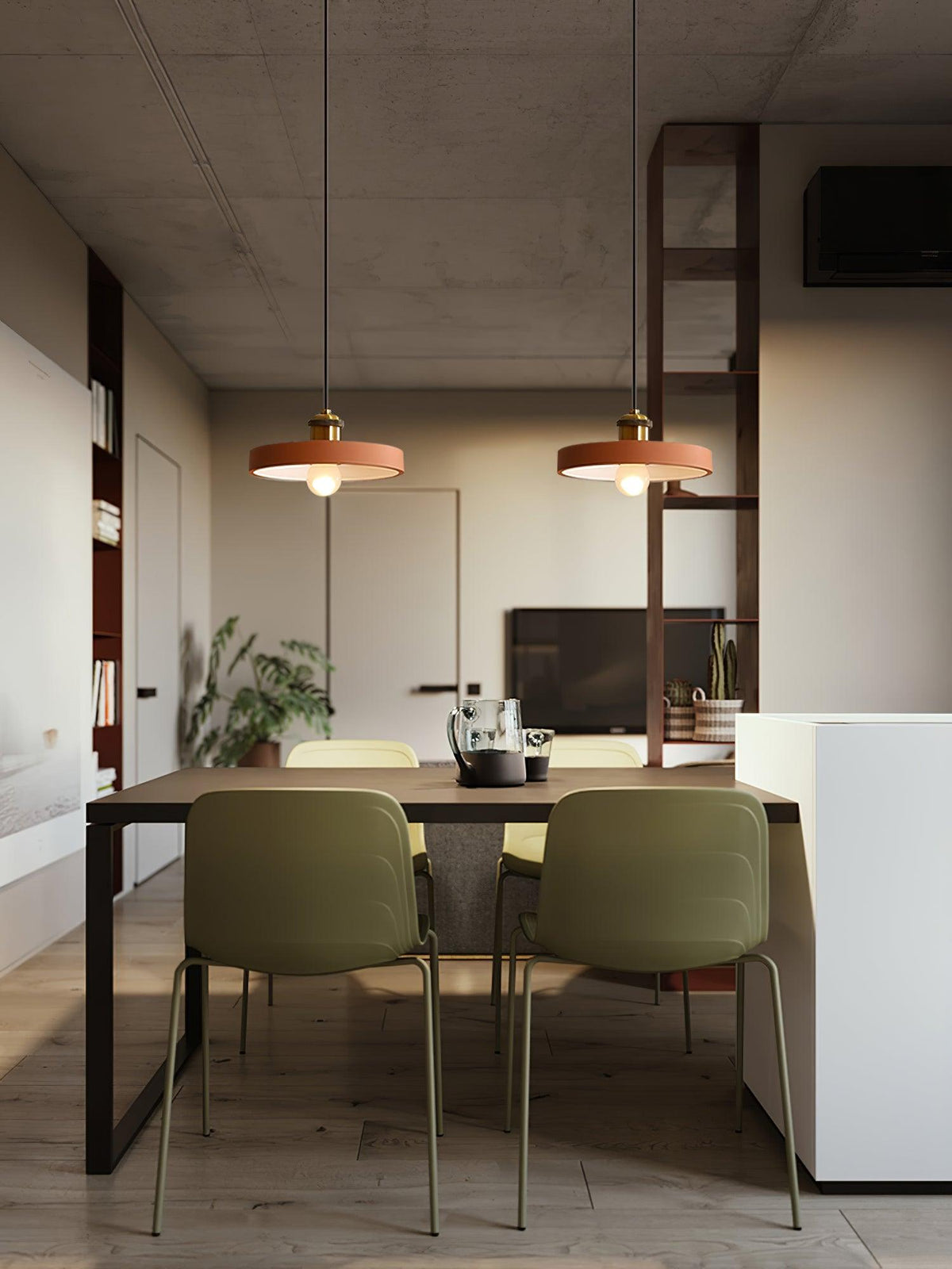 Trio Lampe Suspendue Industrielle en Résine - Neutralighting