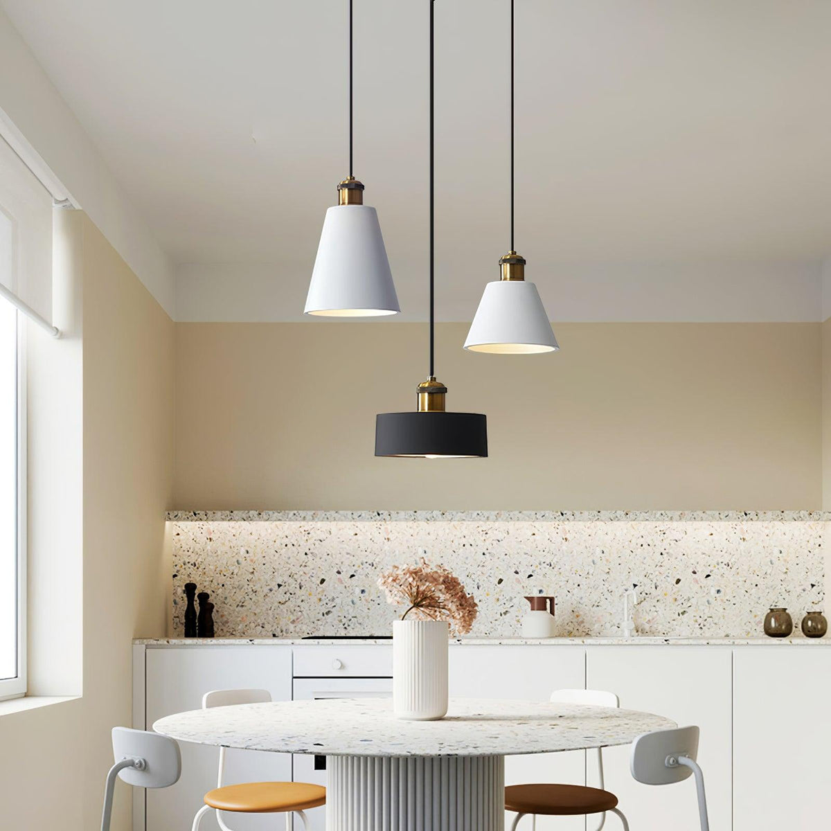 Trio Lampe Suspendue Industrielle en Résine - Neutralighting