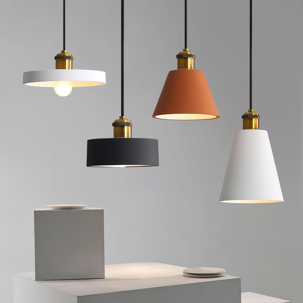 Trio Lampe Suspendue Industrielle en Résine - Neutralighting