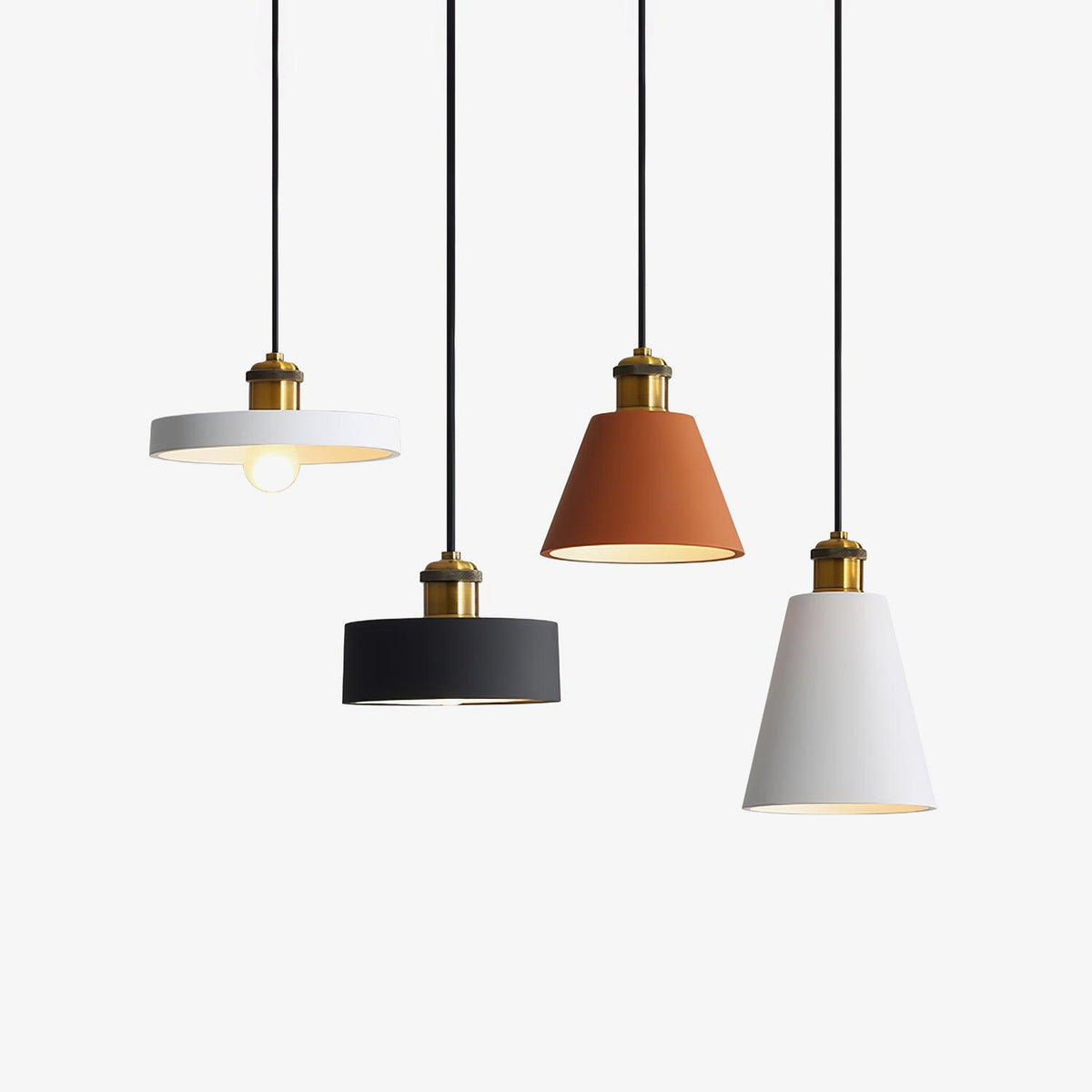 Trio Lampe Suspendue Industrielle en Résine - Neutralighting