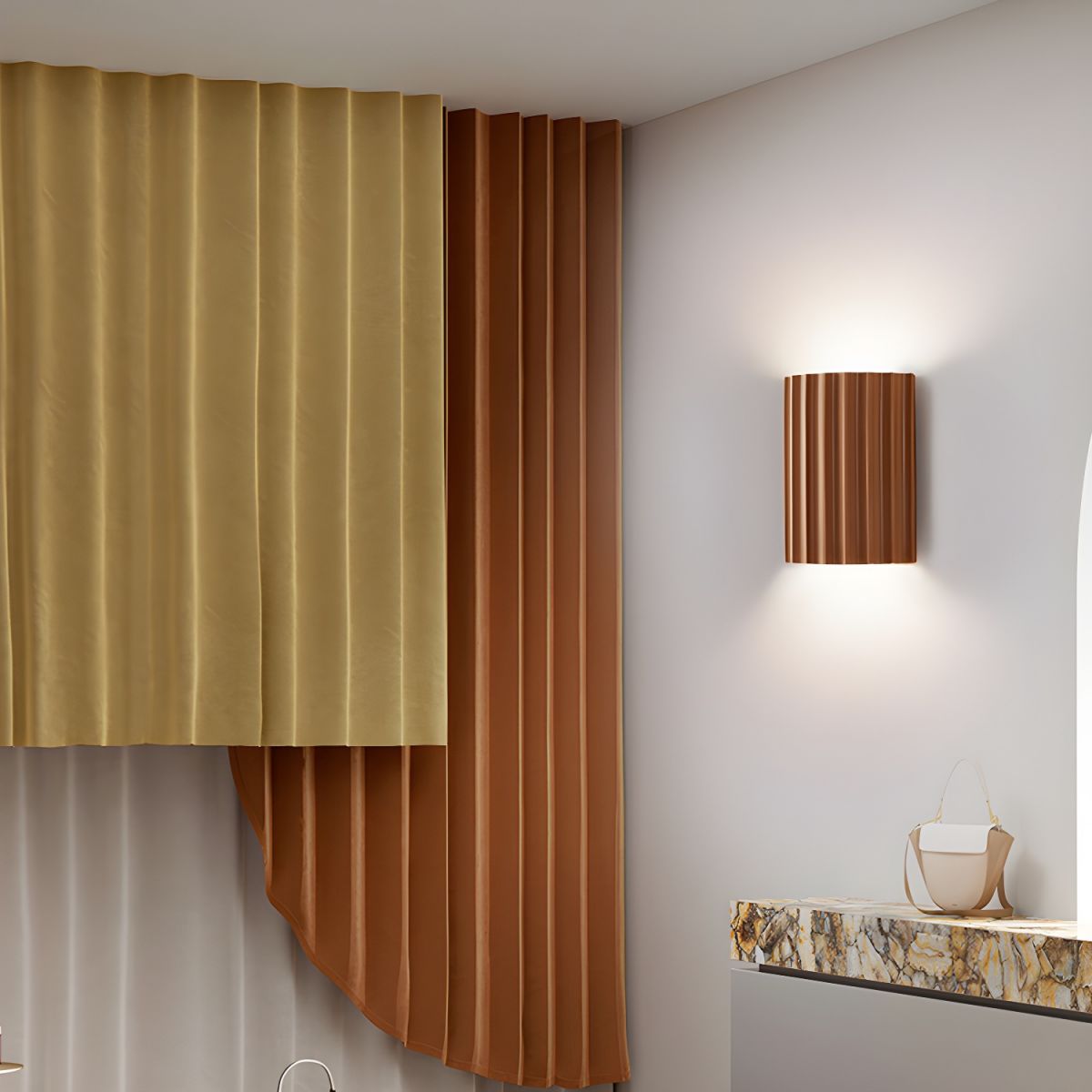 Ivvinen Applique Murale Art Nordique en Résine Striée - Neutralighting