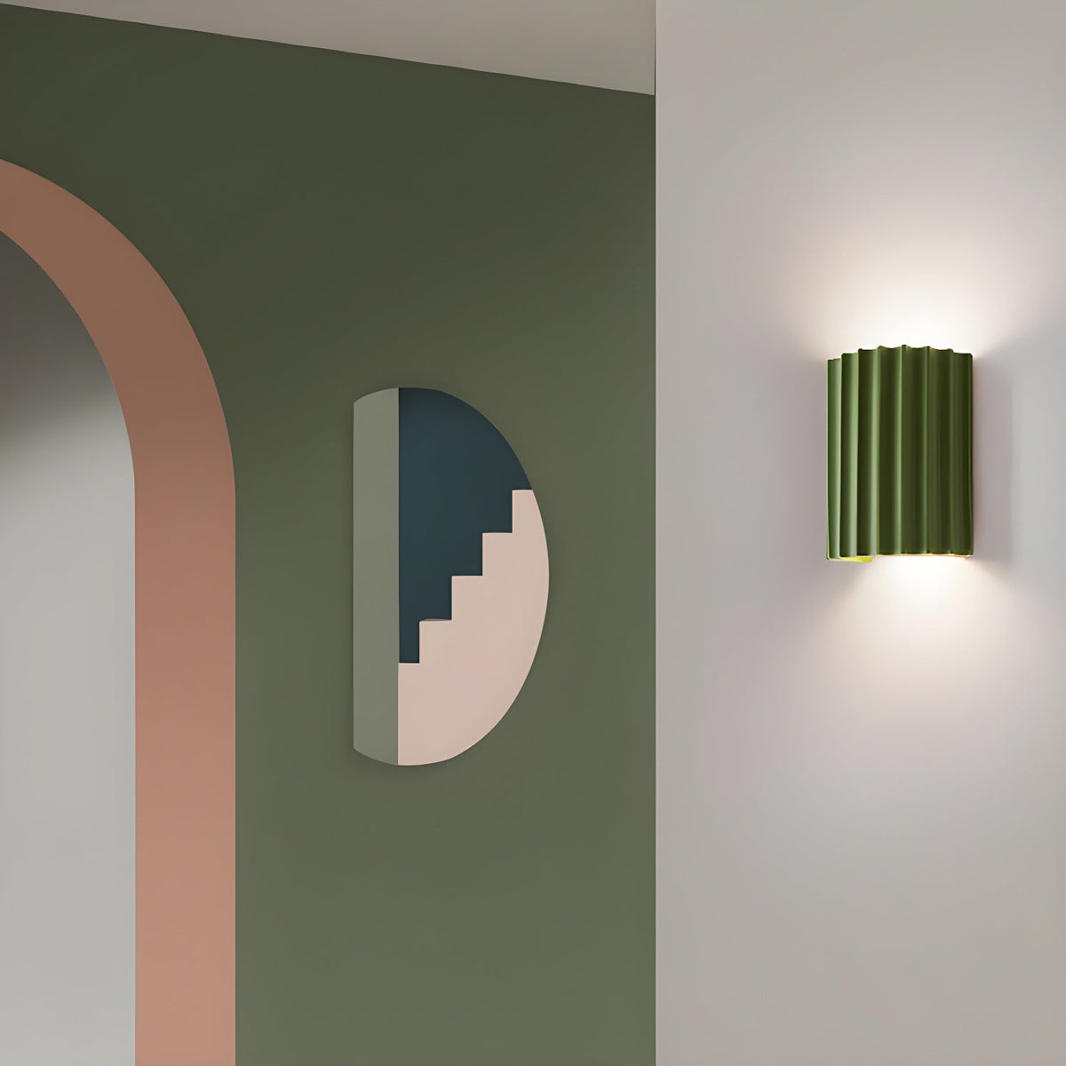 Ivvinen Applique Murale Art Nordique en Résine Striée - Neutralighting