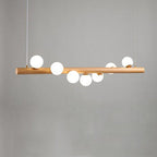 Valentina Verre Bolla Suspension en Bois/Noce - Neutralighting