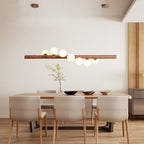 Valentina Verre Bolla Suspension en Bois/Noce - Neutralighting