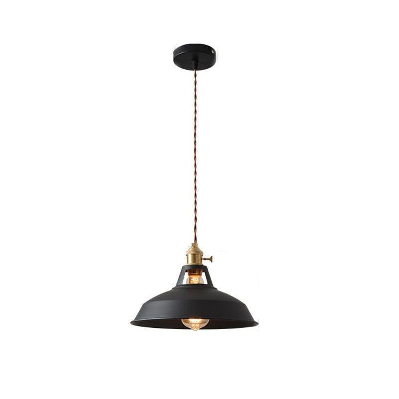 Jojo Lampe Suspension Luminaire Vintage. Métal. Noir/Blanc. Salle à Manger - Neutralighting