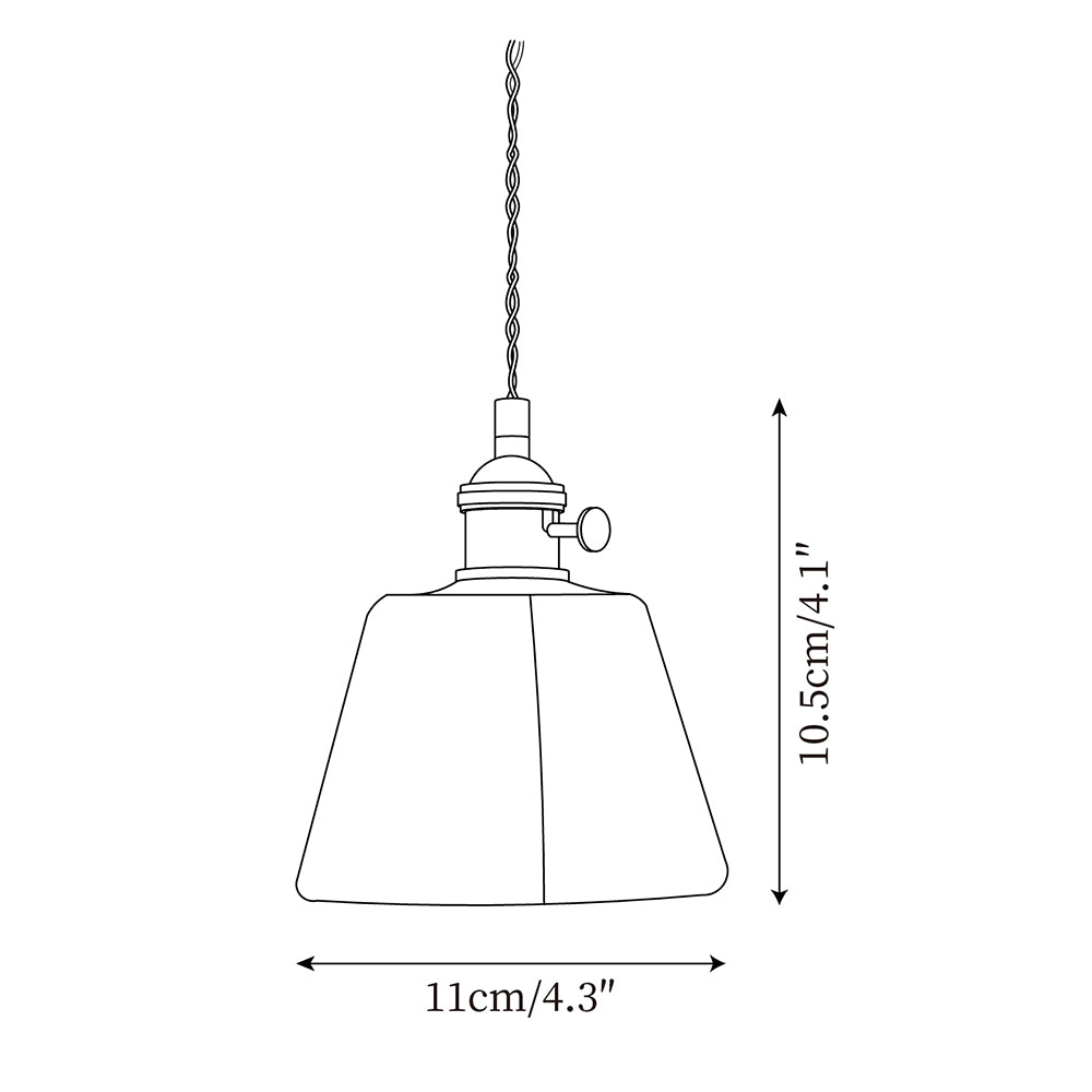 Amberlyn Lampe Pendante Verre Ambre Vintage - Neutralighting