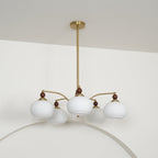 Lustra Suspension Rétro en Verre Jaune et Laiton - Neutralighting