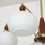 Lustra Suspension Rétro en Verre Jaune et Laiton - Neutralighting