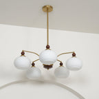 Lustra Suspension Rétro en Verre Jaune et Laiton - Neutralighting