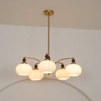 Lustra Suspension Rétro en Verre Jaune et Laiton - Neutralighting