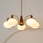 Lustra Suspension Rétro en Verre Jaune et Laiton - Neutralighting