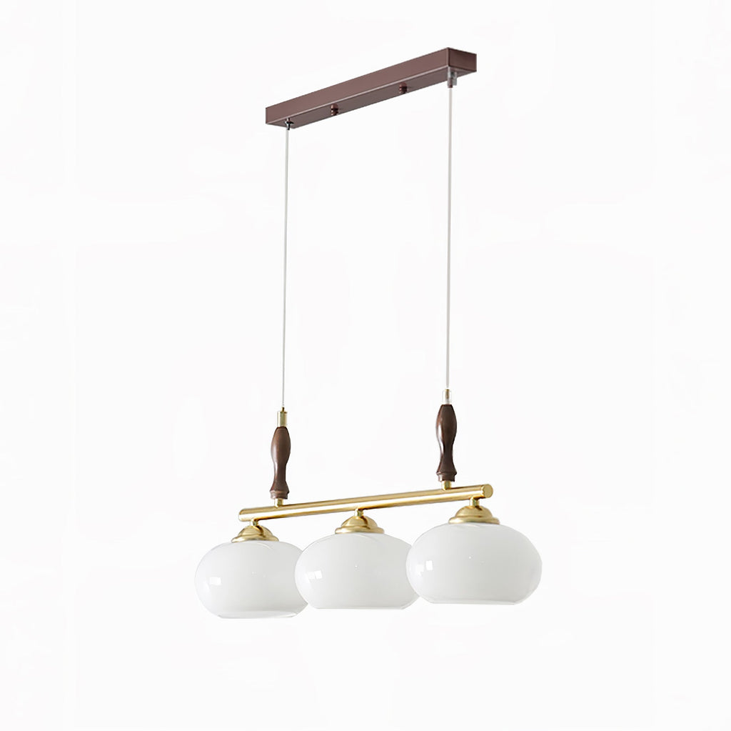 Lustra Suspension Rétro en Verre Jaune et Laiton - Neutralighting