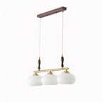 Lustra Suspension Rétro en Verre Jaune et Laiton - Neutralighting