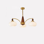 Lustra Suspension Rétro en Verre Jaune et Laiton - Neutralighting