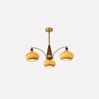 Lustra Suspension Rétro en Verre Jaune et Laiton - Neutralighting