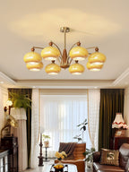 Lustra Suspension Rétro en Verre Jaune et Laiton - Neutralighting