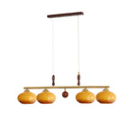 Lustra Suspension Rétro en Verre Jaune et Laiton - Neutralighting