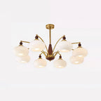Lustra Suspension Rétro en Verre Jaune et Laiton - Neutralighting
