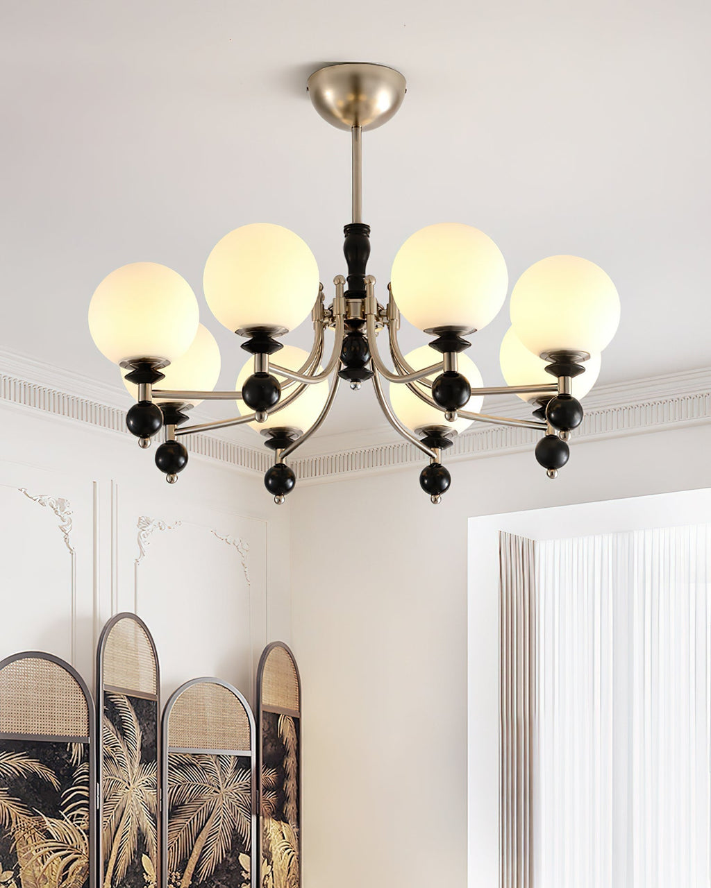 Retro Ellan Lustre Globe en Verre Poli - Neutralighting
