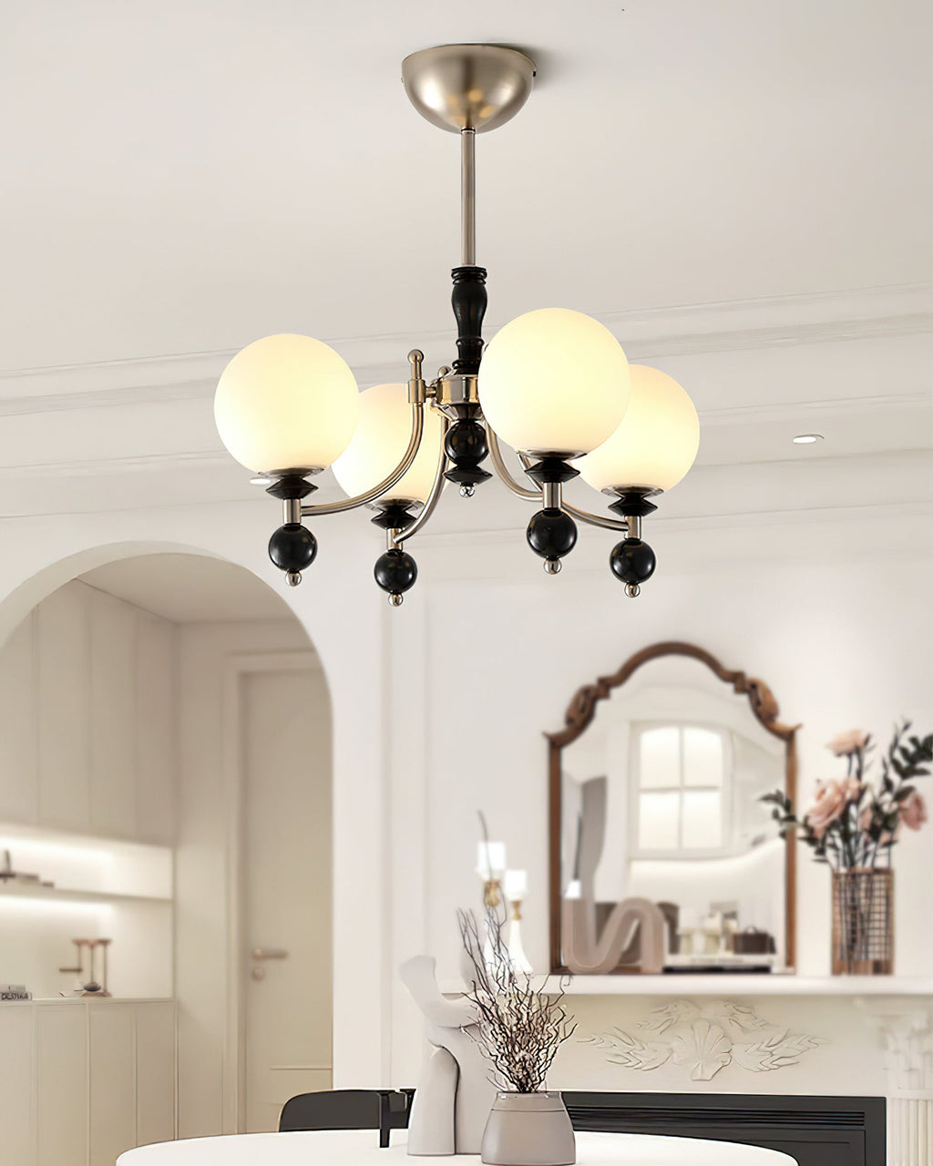 Retro Ellan Lustre Globe en Verre Poli - Neutralighting