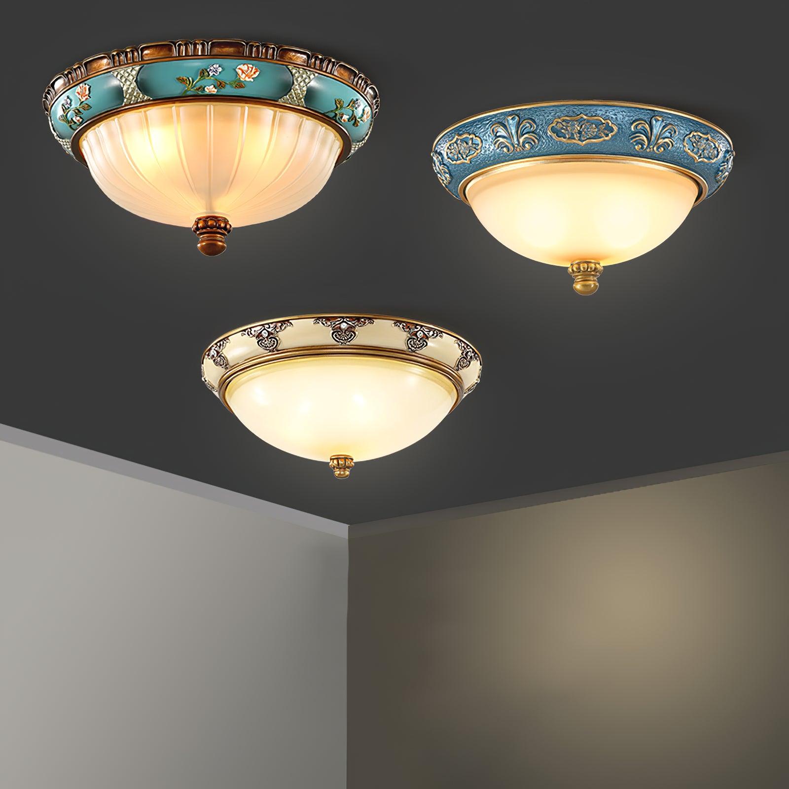 Solara Plafonnier Floral Encastré Vintage - Neutralighting