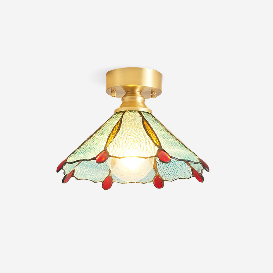 Prisman Plafonnier en vitrail style Tiffany Civelle - Neutralighting