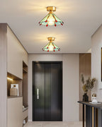 Prisman Plafonnier en vitrail style Tiffany Civelle - Neutralighting