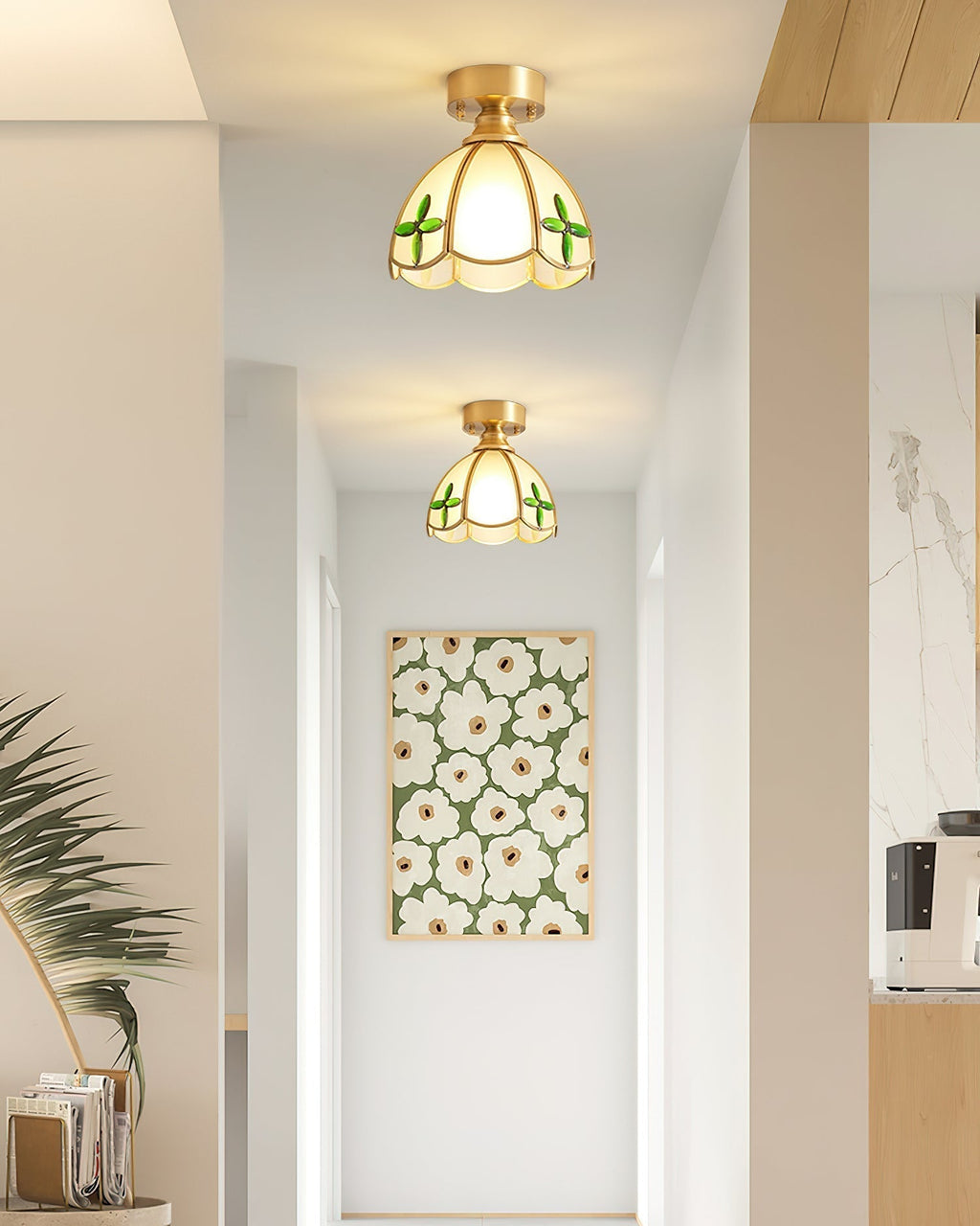 Prisman Plafonnier en vitrail style Tiffany Civelle - Neutralighting
