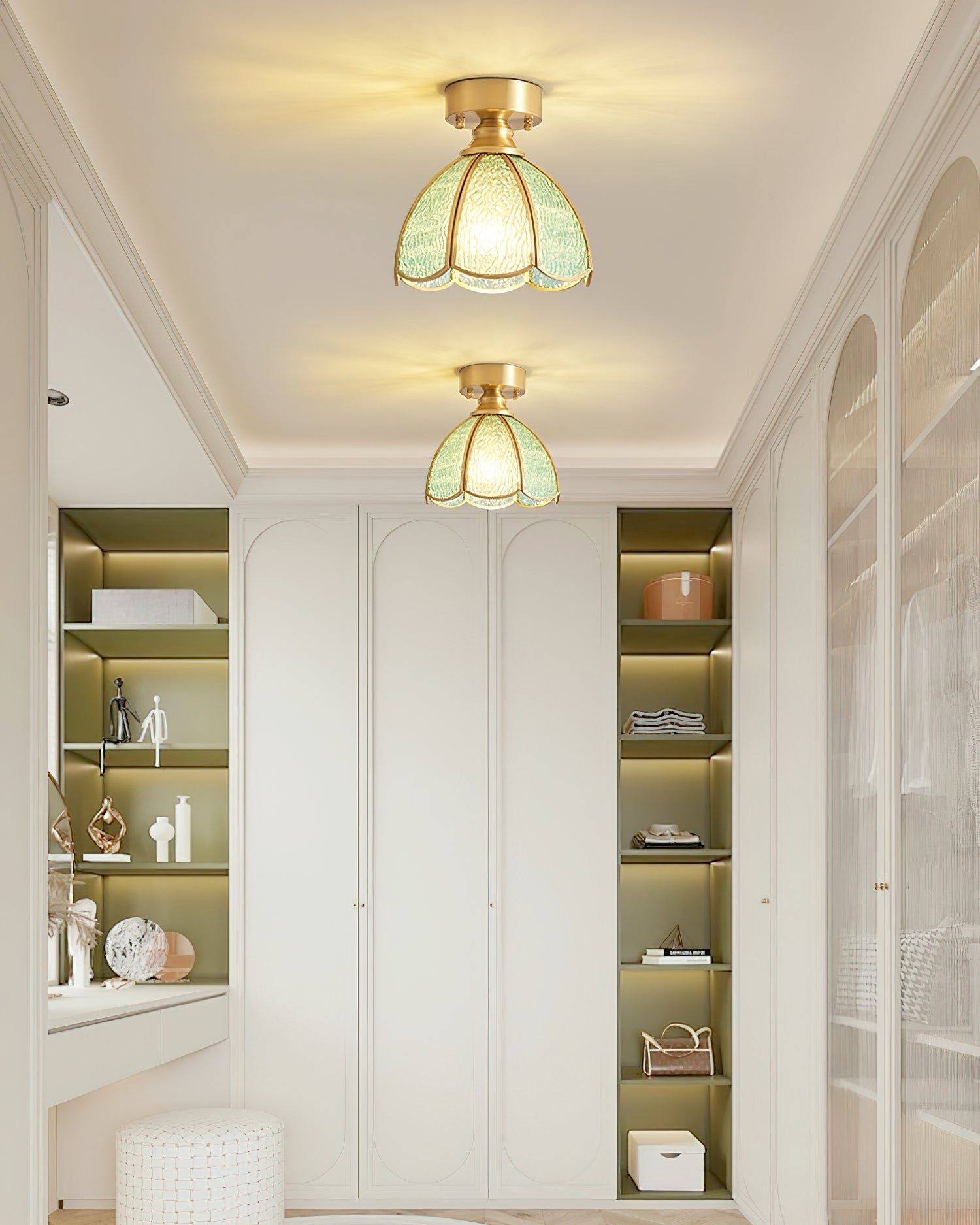 Prisman Plafonnier en vitrail style Tiffany Civelle - Neutralighting