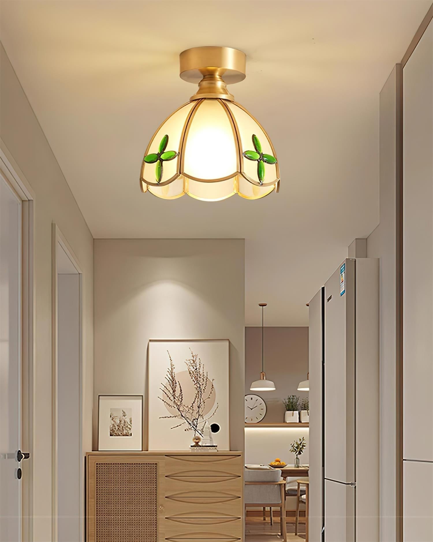 Prisman Plafonnier en vitrail style Tiffany Civelle - Neutralighting