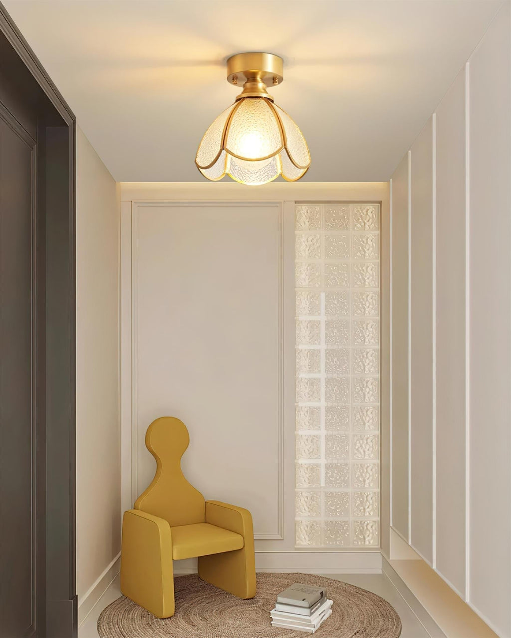 Prisman Plafonnier en vitrail style Tiffany Civelle - Neutralighting