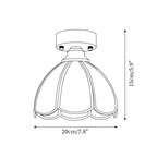 Prisman Plafonnier en vitrail style Tiffany Civelle - Neutralighting