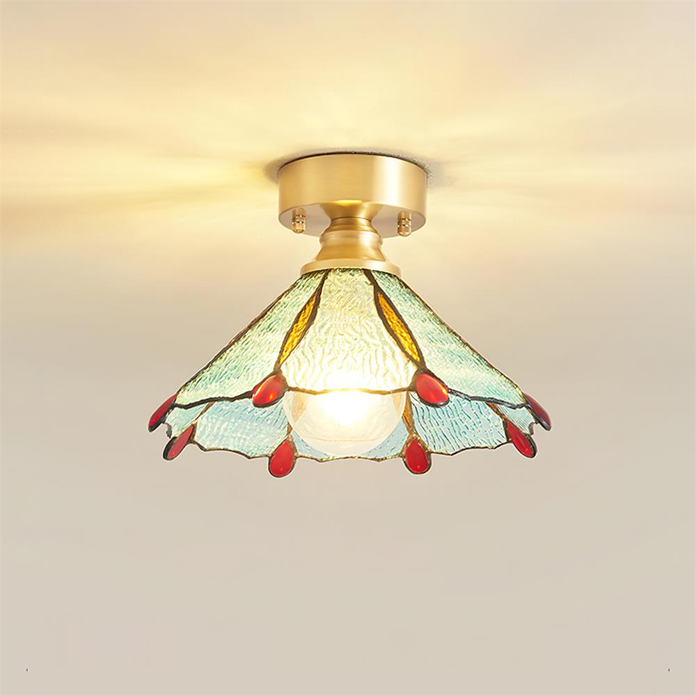Prisman Plafonnier en vitrail style Tiffany Civelle - Neutralighting