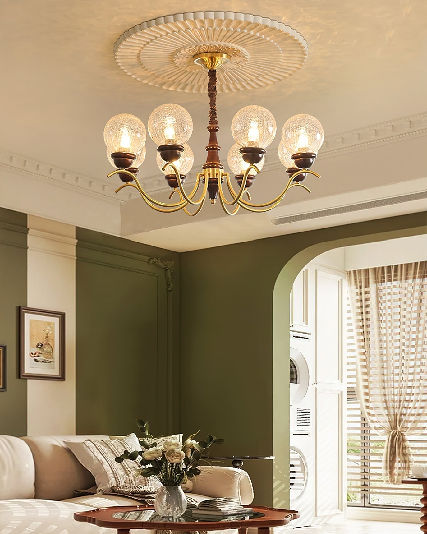 Teresie Lustre Laiton Rétro - Neutralighting