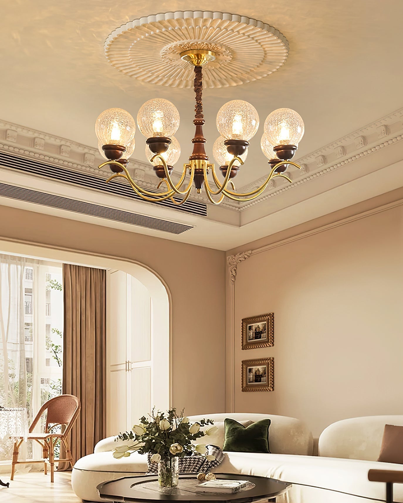 Teresie Lustre Laiton Rétro - Neutralighting
