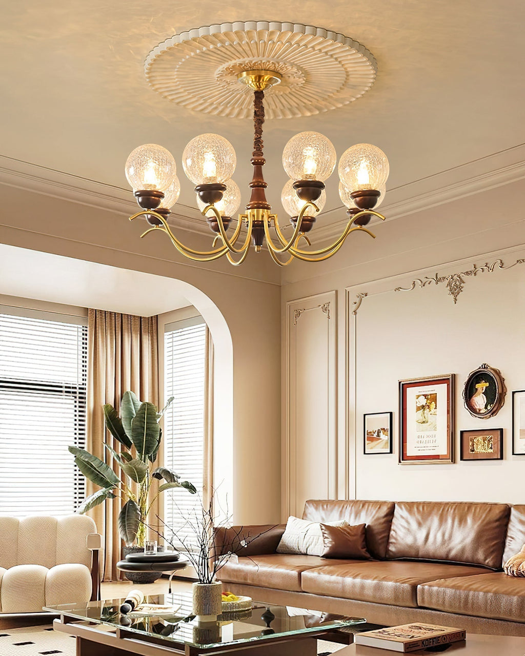 Teresie Lustre Laiton Rétro - Neutralighting
