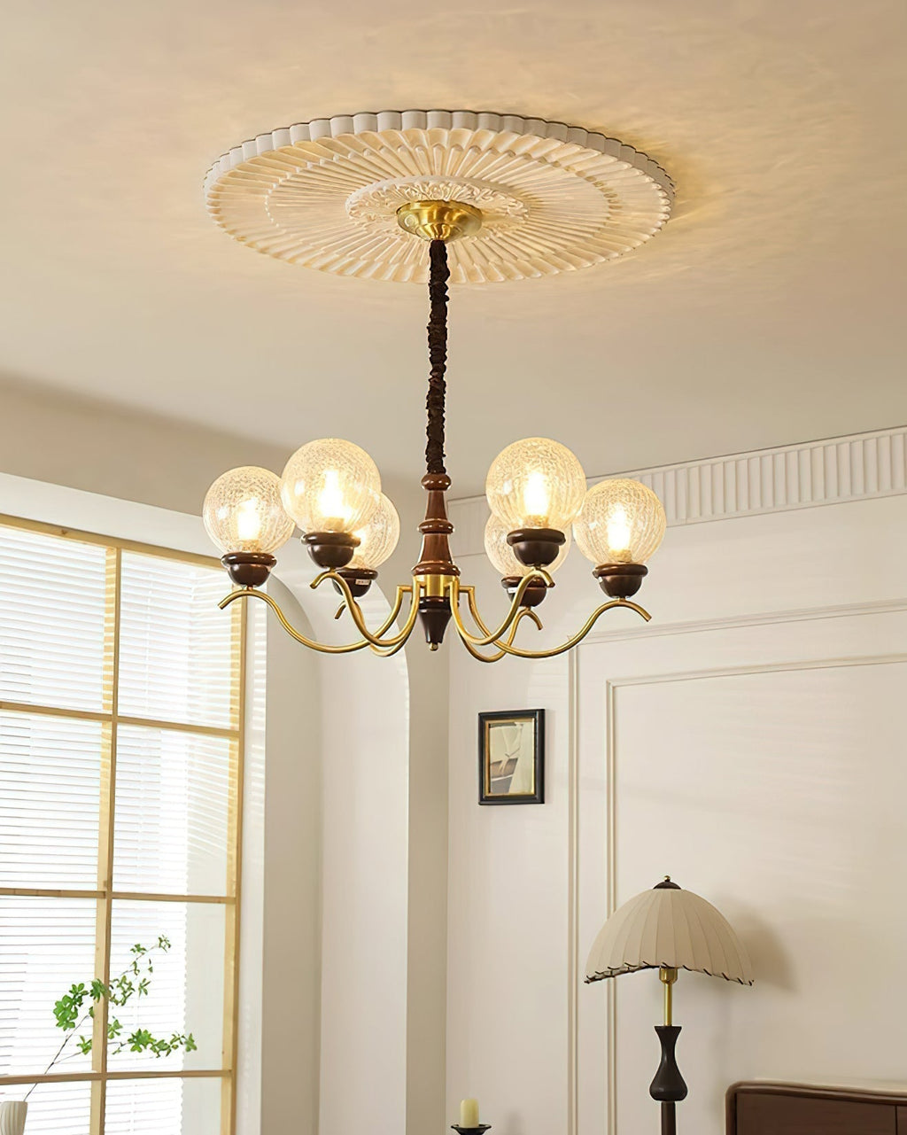 Teresie Lustre Laiton Rétro - Neutralighting