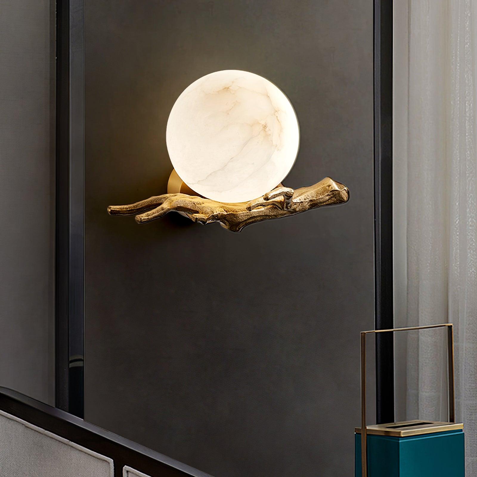 Avzorion Applique Murale Rétro Branches en Laiton et Marbre - Neutralighting