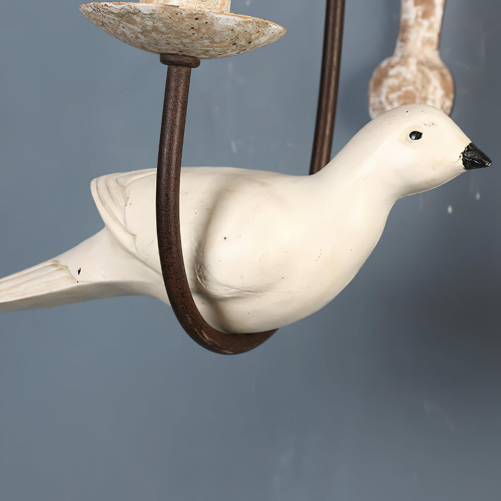 Syraean Applique Murale Métal Bois Rétro Vintage Oiseau - Neutralighting