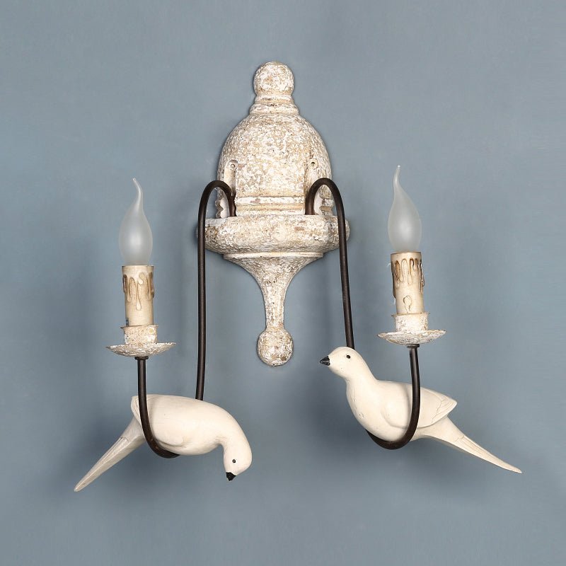 Syraean Applique Murale Métal Bois Rétro Vintage Oiseau - Neutralighting