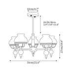 Sylvace Lustre en verre et luminaire pour salle à manger ou salon Vintage - Neutralighting