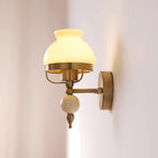 Tessan Applique murale en verre et lumière pour chambre à coucher ou couloir rétro - Neutralighting